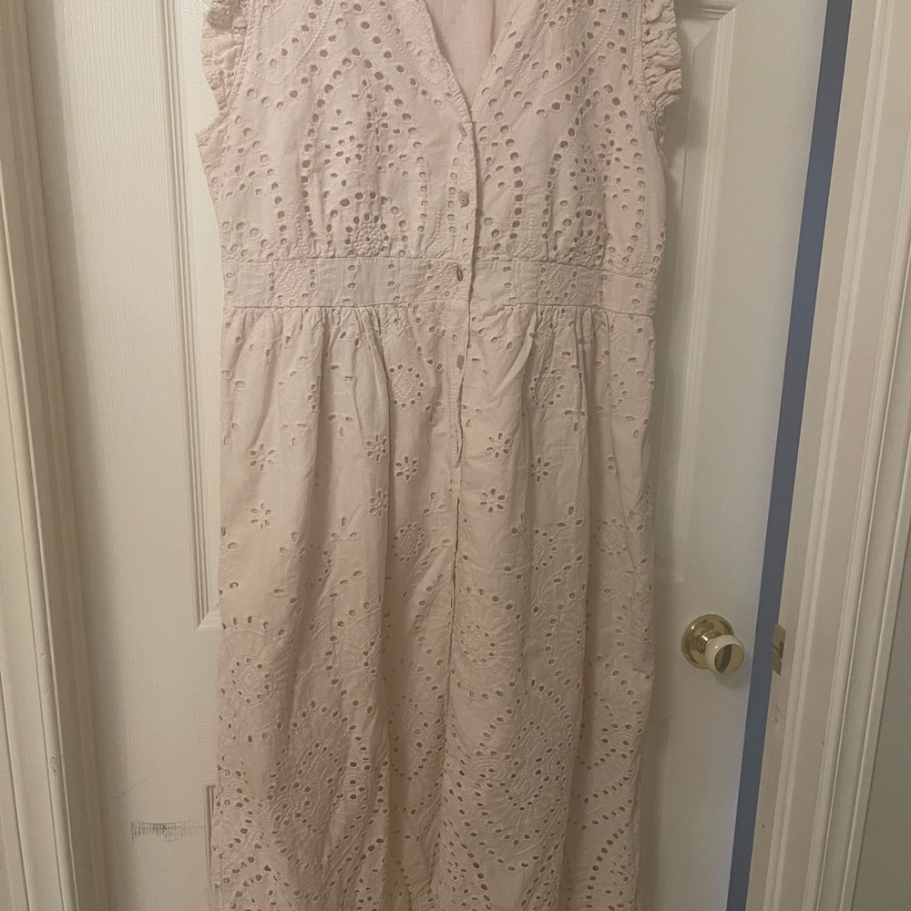 Valentina 💯 Cotton Eyelet Dress -Made in Italy 🇮🇹 - XL